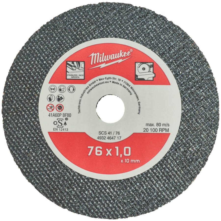 zestaw tarcz tnących do metalu Milwaukee 76 mm 4932464717